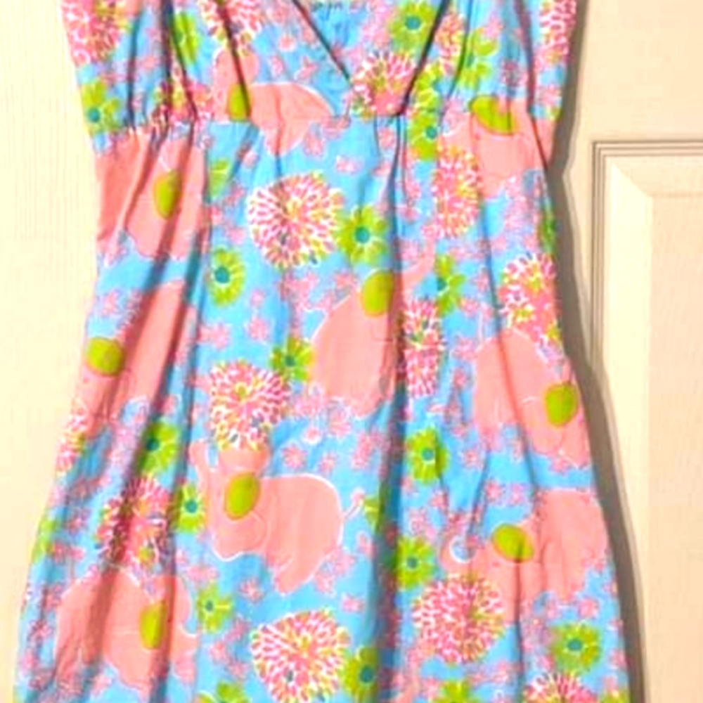LILLY PULITZER SIZE 8 ELEPHANT SUNDRESS 🐘